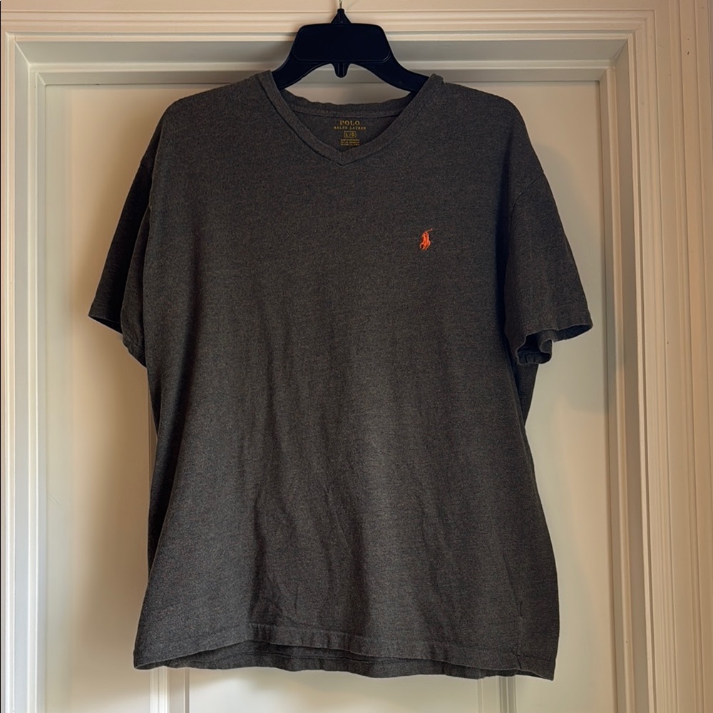 Polo Ralph Lauren Dark Gray V-Neck Tee
